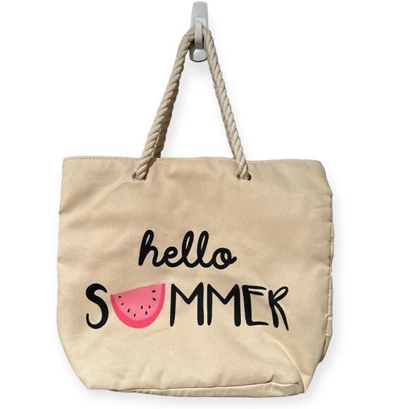 Hello Summer Beach Bag Tote - Picture 1 of 11